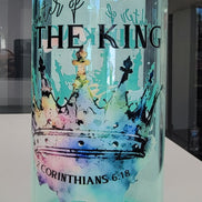 Inspirational Glass Cups with Customizable UV-DTF Prints
