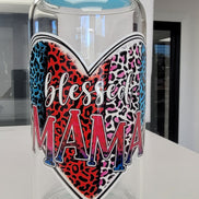 Inspirational Glass Cups with Customizable UV-DTF Prints