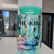 Inspirational Glass Cups with Customizable UV-DTF Prints