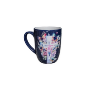 Stylish Black Matte Ceramic Mug with Bright Interior Colors