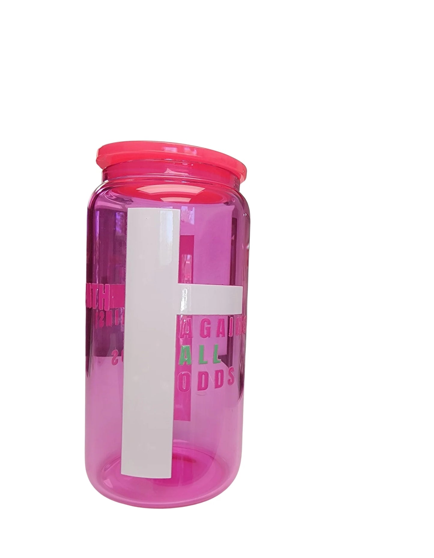 Inspirational Glass Cups with Customizable UV-DTF Prints