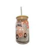 Inspirational Glass Cups with Customizable UV-DTF Prints