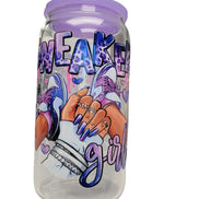 Inspirational Glass Cups with Customizable UV-DTF Prints