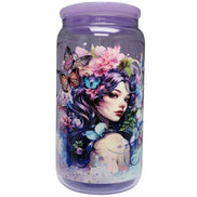 Inspirational Glass Cups with Customizable UV-DTF Prints