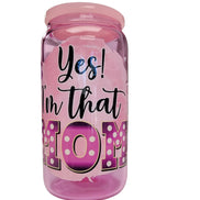 Inspirational Glass Cups with Customizable UV-DTF Prints