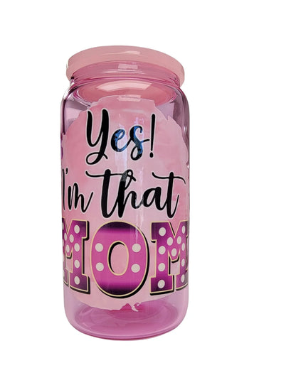 Inspirational Glass Cups with Customizable UV-DTF Prints